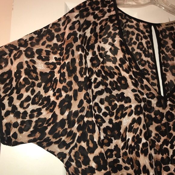 Mystic Animal Print Black Sexy Dress - Picture 5 of 7